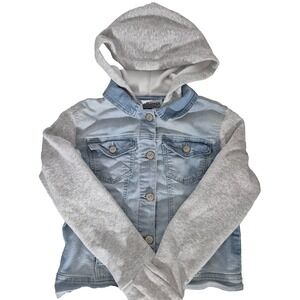 Wallflower Jean Jacket Juniors Small Blue Denim The Dreamer Fit Hooded Button Up